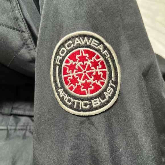 Rocawear Black Parka with Faux Fur Hood - Picture 3 of 7